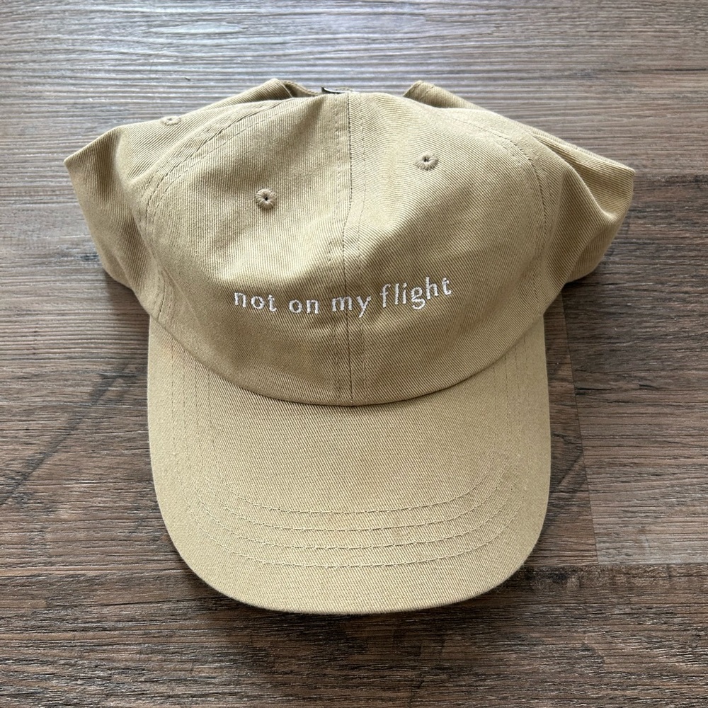 “Not on my flight” Canvas hat
